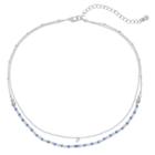 Lc Lauren Conrad Beaded Layered Necklace, Women's, Blue