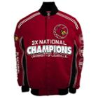 Men's Franchise Club Louisville Cardinals Commemorative Varsity Jacket, Size: Medium, Red
