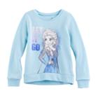 Disney's Frozen Girls 4-10 Elsa Let It Go High-low Fleece Pullover By Jumping Beans&reg;, Size: 8, Turquoise/blue (turq/aqua)
