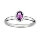 Stacks And Stones Sterling Silver Amethyst Stack Ring, Women's, Size: 5, Purple