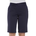 Women's Izod Bar Harbor Berumda Shorts, Size: 12, Blue (navy)