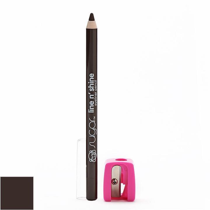 Sugar Line N' Shine Eyeliner Pencil + Bonus Sharpener, Brown