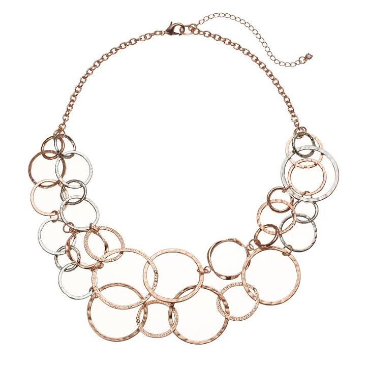 Apt. 9&reg; Circle Link Swag Necklace, Women's, Ovrfl Oth