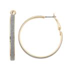 Glitter Hoop Earrings, Women's, Ovrfl Oth