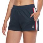 Women's Fila Sport&reg; Heritage Track Shorts, Size: Large, Blue (navy)