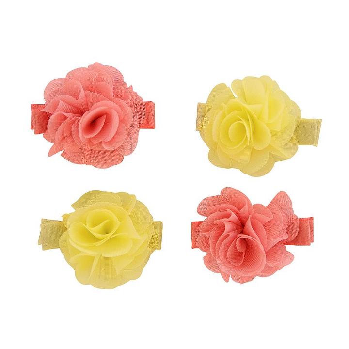 Baby Girl Carter's 4-pk. Rosette Hair Clips, Pink