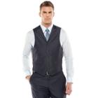 Men's Steve Harvey Modern-fit Blue Shantung Vest, Size: Small