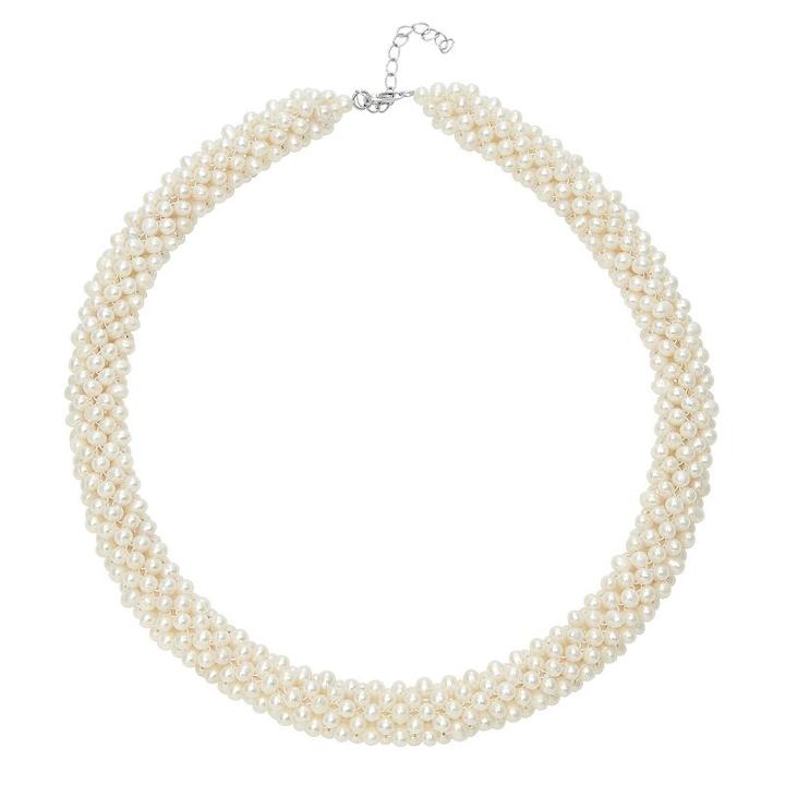Freshwater Cultured Pearl Sterling Silver Multistrand Necklace, Women's, Size: 20, White