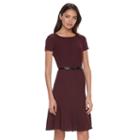 Women's Elle&trade; Solid Drop-waist Dress, Size: 14, Drk Purple