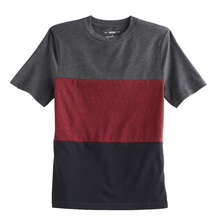 Boys 8-20 Urban Pipeline Colorblock Tee, Size: Large, Red