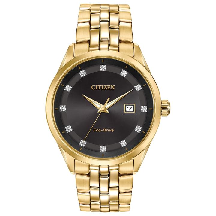 Citizen Eco-drive Men's Corso Diamond Stainless Steel Watch - Bm7252-51g, Size: Large, Yellow