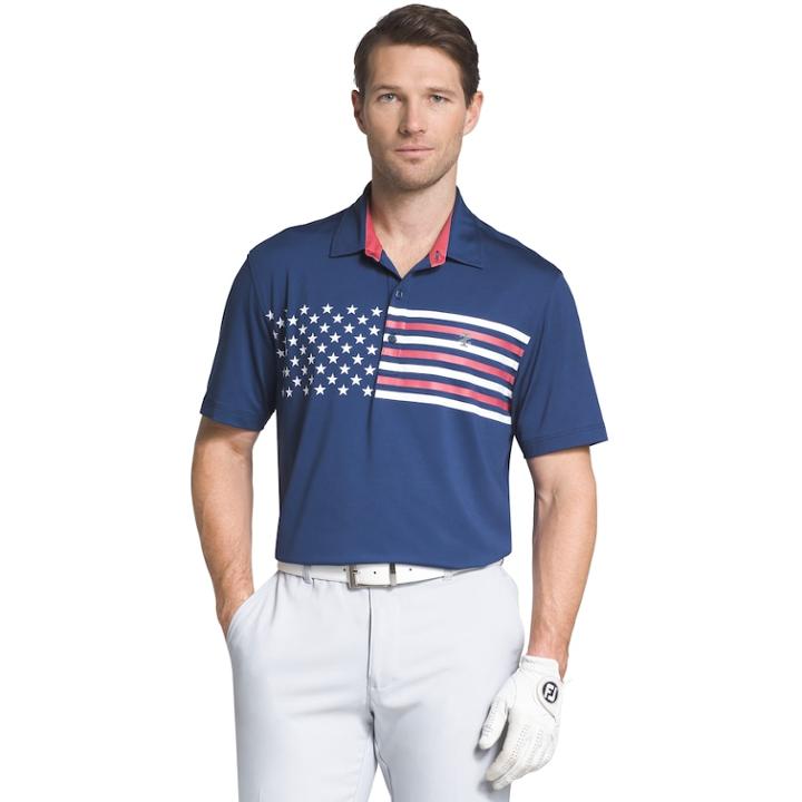 Men's Izod Classic-fit Performance Golf Polo, Size: Large, Brt Blue
