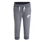 Girls 4-6x Nike Vintage Gym Capri Pants, Size: 4, Med Grey