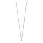 Traditions Sterling Silver Channel-set Peridot Birthstone Pendant Necklace, Women's, Size: 18, Green