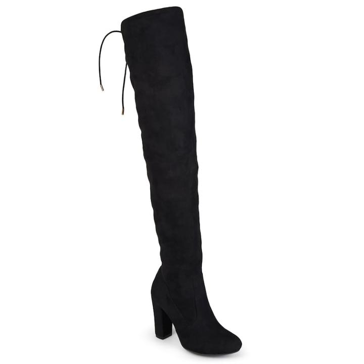 Journee Collection Maya Women's Over-the-knee Boots, Size: Medium (10), Black