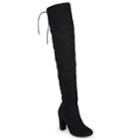 Journee Collection Maya Women's Over-the-knee Boots, Size: Medium (10), Black