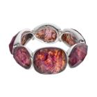 Dana Buchman Simulated Abalone Stretch Bracelet, Women's, Purple