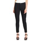 Women's Chaps Twill Straight-leg Pants, Size: 14, Black