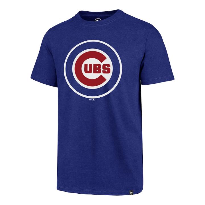 Men's '47 Brand Chicago Cubs Imprint Tee, Size: Small, Royal