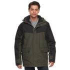Men's Izod 3-in-1 Hooded Systems Jacket, Size: Xl, Med Green