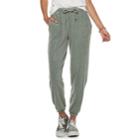 Juniors' So&reg; Drawstring Jogger Sweatpants, Teens, Size: Large, Med Green