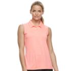 Women's Fila Sport&reg; Space-dye Sleeveless Golf Polo, Size: Xl, Brt Orange