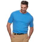 Big & Tall Croft & Barrow&reg; Classic-fit Easy-care Crewneck Tee, Men's, Size: L Tall, Med Blue