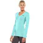 Women's Fila Sport&reg; Basic Workout Long Sleeve Tee, Size: Xl, Turquoise/blue (turq/aqua)