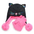Girls 4-16 So&reg; Kitty Cat Hat & Gloves Set, Size: S-m, Oxford