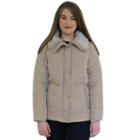 Women's Mo-ka Anorak Puffer Jacket, Size: Large, Beig/green (beig/khaki)