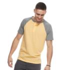 Men's Urban Pipeline&reg; Ultimate Baseball Henley, Size: Xxl, Yellow