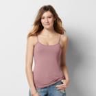 Women's Sonoma Goods For Life&trade; Everyday Scoopneck Camisole, Size: Large, Med Pink
