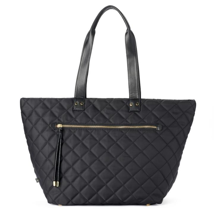 Utiliti Large Quilted Tote, Women's, Black