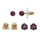 Simply Vera Vera Wang Red Beetle & Triangle Stud Earring Set, Women's, Brt Red
