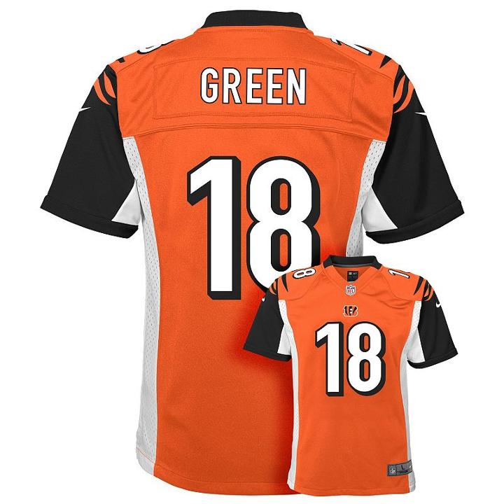 Boys 8-20 Nike Cincinnati Bengals Aj Green Game Nfl Replica Jersey, Boy's, Size: S(8), Black