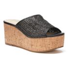 Style Charles By Charles David Clarissa Women's Platform Wedge Sandals, Girl's, Size: 7, Black