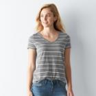 Women's Sonoma Goods For Life&trade; Slubbed V-neck Tee, Size: Xxl, Med Grey