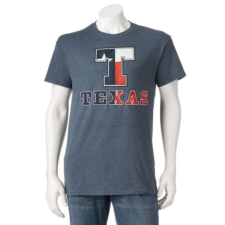 Men's Big T Texas Tee, Size: Medium, Med Grey