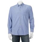 Men's Sonoma Goods For Life&trade; Poplin Button-down Shirt, Size: Medium, Blue (navy)
