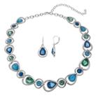 Napier Teardrop Link Necklace & Earring Set, Women's, Blue Other