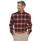 Men's Croft & Barrow&reg; Classic-fit Patterned Flannel Button-down Shirt, Size: Large, Med Red