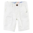 Boys 4-8 Carter's Pork Chop Pocket Woven Shorts, Boy's, Size: 6, White