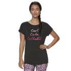 Women's Gaiam Intention Graphic-print Yoga Tee, Size: Xs, Oxford