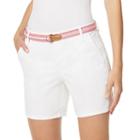 Women's Yvonne Twill Shorts, Size: 4, White