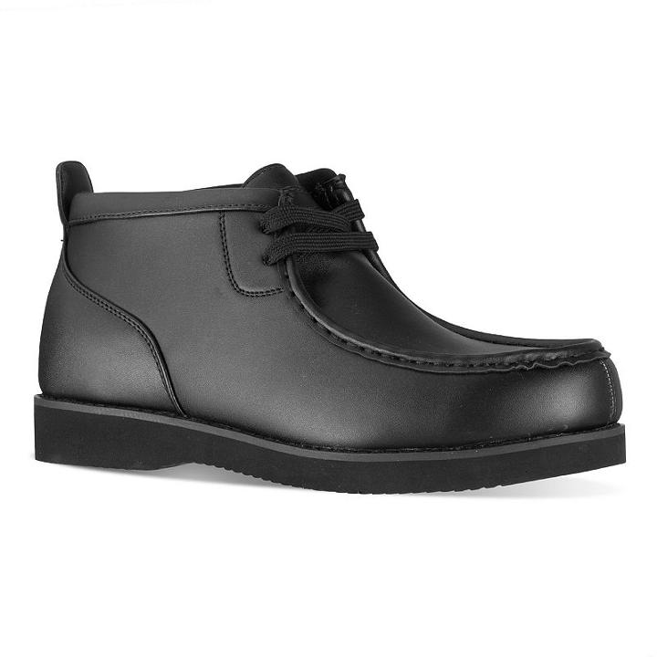 Lugz Freeman Men's Casual Moc Toe Ankle Boots, Size: Medium (8), Black