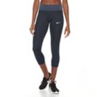 Women's Nike Power Essential Running Midrise Capris, Size: Xs, Light Blue