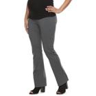 Maternity A:glow Belly Panel Bootcut Dress Pants, Women's, Size: 6 Tl-mat, Dark Grey