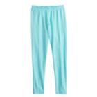 Girls 4-10 Jumping Beans&reg; Solid Full-length Leggings, Size: 4, Med Blue