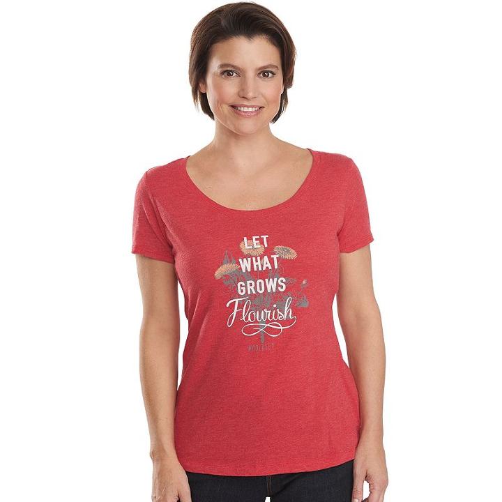Women's Woolrich Scenic Overlook Graphic Tee, Size: Small, Med Red