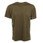 Men's Realtree Stealth Performance Tee, Size: Large, Dark Brown